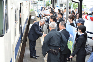 枕崎駅到着